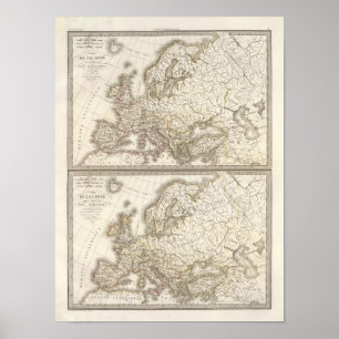 Europa vor barbarischen Invasionen Poster