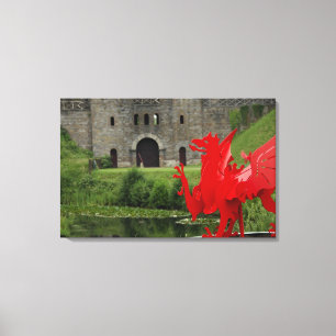 Europa, Wales, Cardiff. Cardiff Castle. Walisisch Leinwanddruck