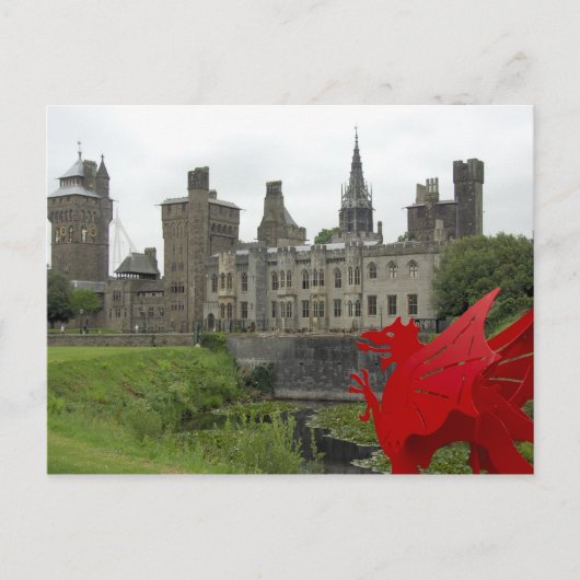 Europa, Wales, Cardiff. Cardiff Castle. Walisisch Postkarte (Vorderseite)