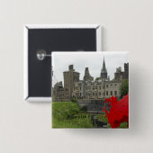 Europa, Wales, Cardiff. Schloss Cardiff. Walisisch Button (Vorne & Hinten)