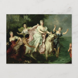 Europa wird von Jupiter durchgeführt Postkarte