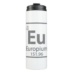 Europa - Wissenschaft - Periodische Tischgestaltun Thermosbecher