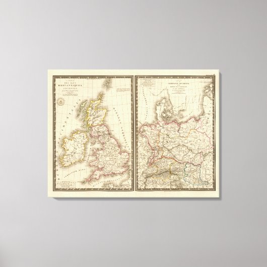 Europa - ZentralEngland Leinwanddruck (Vorderseite)