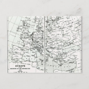 Europa zu Beginn der Reform Postkarte