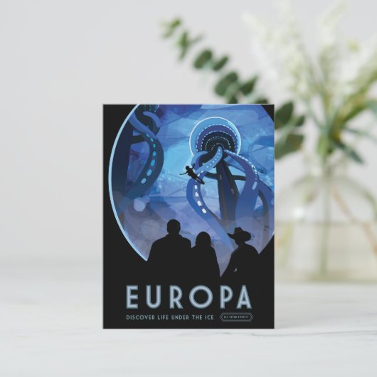 Europa | Zukunftsvisionen der NASA Postkarte (Stehend Vorderseite)