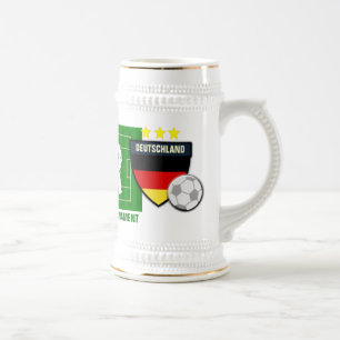 Europäer-Fußball FelsenDeutschland Deutschland Bierglas