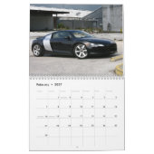 Europäer reitet Auto-Kalender Kalender (Feb 2027)