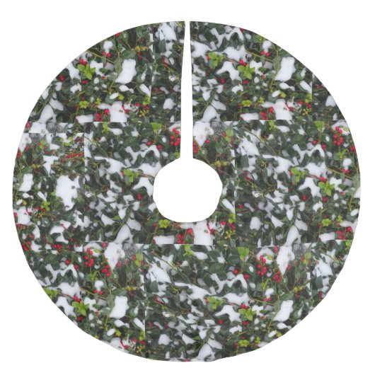 Europaholle mit Schneehornrock Polyester Weihnachtsbaumdecke (Vorderseite)