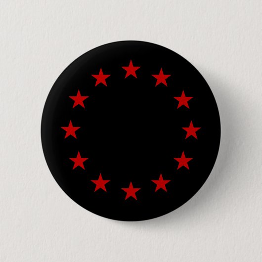 Europäische Anarchistenflagge Button (Vorderseite)