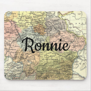 Europäische Antiquitätenkarte Mousepad