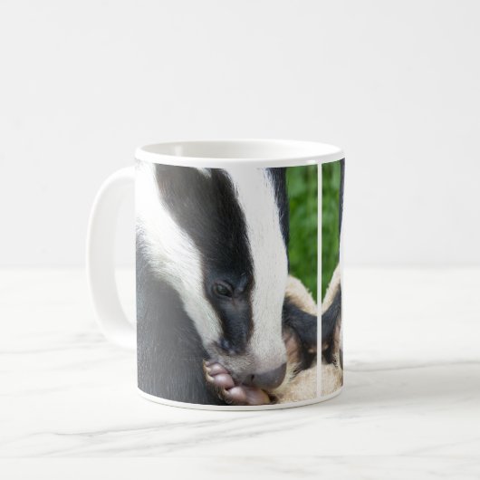 Europäische Badgefecht Kaffeetasse (Vorderseite Links)