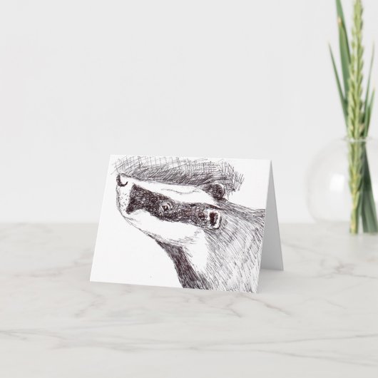 Europäische Badger (a454) Karte (Vorderseite)