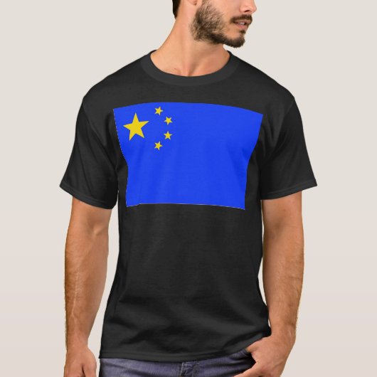 Europäische chinesische Flagge. T-Shirt (Vorderseite)