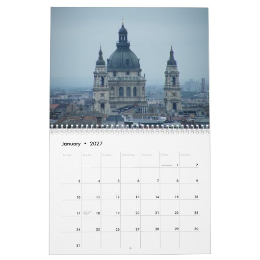 Europäische christliche Kirchen 2011 Kalender (Jan 2027)