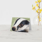 Europäische Dachs-CUB-Malerei-Anmerkungs-Karte Karte (Gelbe Blume)