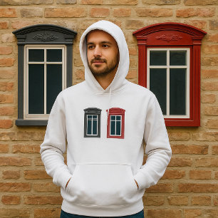 Europäische Fensterverzierte Architekturkunst Hoodie