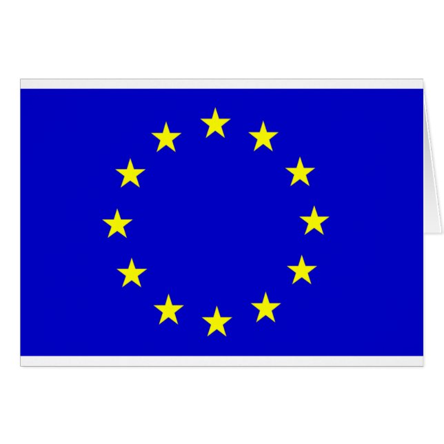 Europäische Flagge (Vorderseite (Horizontal))