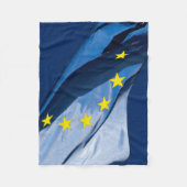 Europäische Flagge Fleecedecke (Vorderseite)
