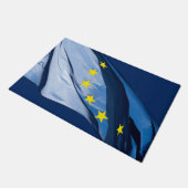 Europäische Flagge Fußmatte (Schrägansicht)