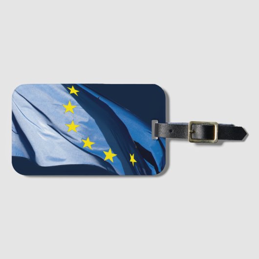 Europäische Flagge Gepäckanhänger (Vorderseite (Horizontal))