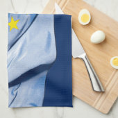Europäische Flagge Geschirrtuch (Viertel Falte)