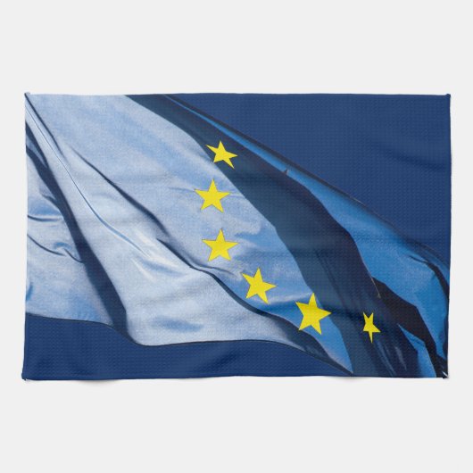 Europäische Flagge Geschirrtuch (Horizontal)