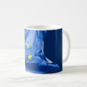 Europäische Flagge Kaffeetasse (VorderseiteRechts)