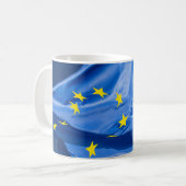 Europäische Flagge Kaffeetasse (Vorderseite Links)