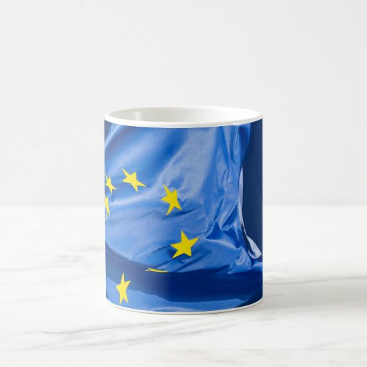 Europäische Flagge Kaffeetasse (Mittel)