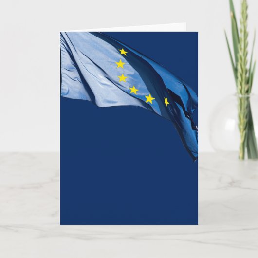 Europäische Flagge Karte (Vorderseite)