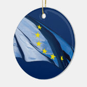 Europäische Flagge Keramik Ornament (Links)