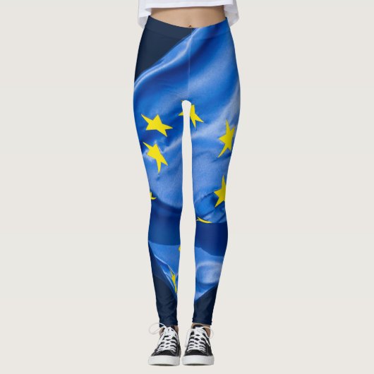 Europäische Flagge Leggings (Vorderseite)
