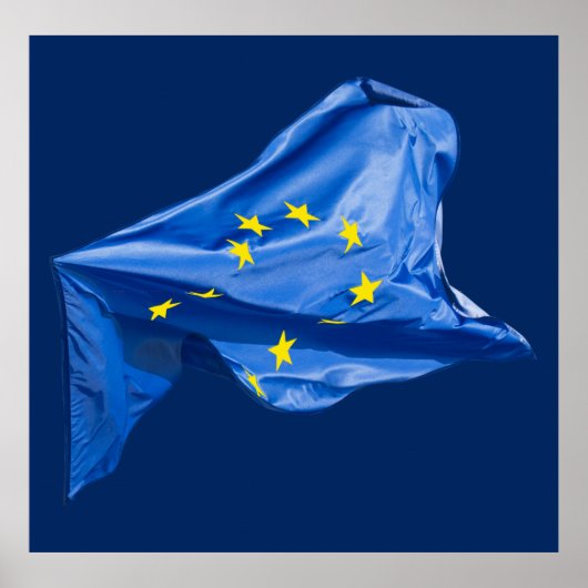 Europäische Flagge Poster (Vorne)