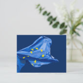Europäische Flagge Postkarte (Stehend Vorderseite)