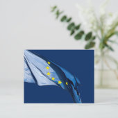Europäische Flagge Postkarte (Stehend Vorderseite)
