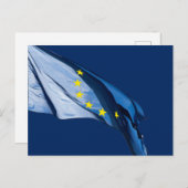 Europäische Flagge Postkarte (Vorne/Hinten)