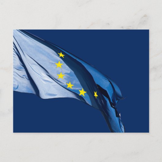 Europäische Flagge Postkarte (Vorderseite)