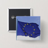 Europäische Flagge (RF) Button (Vorne & Hinten)