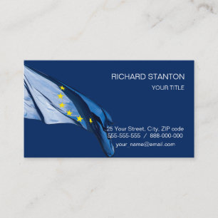 Europäische Flagge Visitenkarte