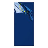 Europäische Flagge Werbekarte (Hinten)