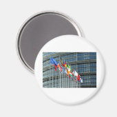 Europäische Flaggen Magnet (Vorderseite/Rückseite)