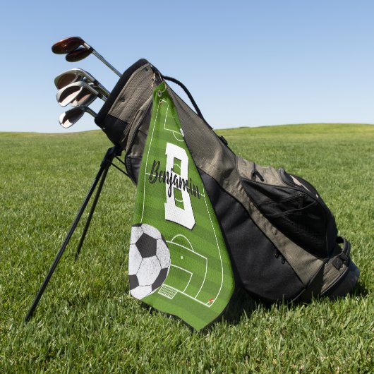 Europäische Fußballfans Golfhandtuch (Gras)