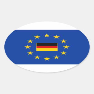 Europäische Gewerkschaft Deutschland Oval Sticker