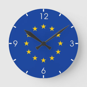 Europäische Gewerkschaft (EU) (Europa) Runde Wanduhr