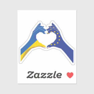 Europäische Gewerkschaft EU Europa Ukraine ukraini Aufkleber