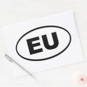 Europäische Gewerkschaft - EU - Europäische Union Ovaler Aufkleber (Umschlag)