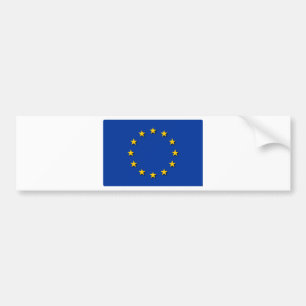 Europäische Gewerkschaft/EU-Flagge Autoaufkleber