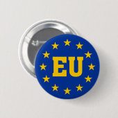 Europäische Gewerkschaft, EU-Flagge Button (Vorne & Hinten)