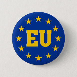 Europäische Gewerkschaft, EU-Flagge Button