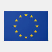 Europäische Gewerkschaft EU-Flagge Fußmatte (Vorderseite)